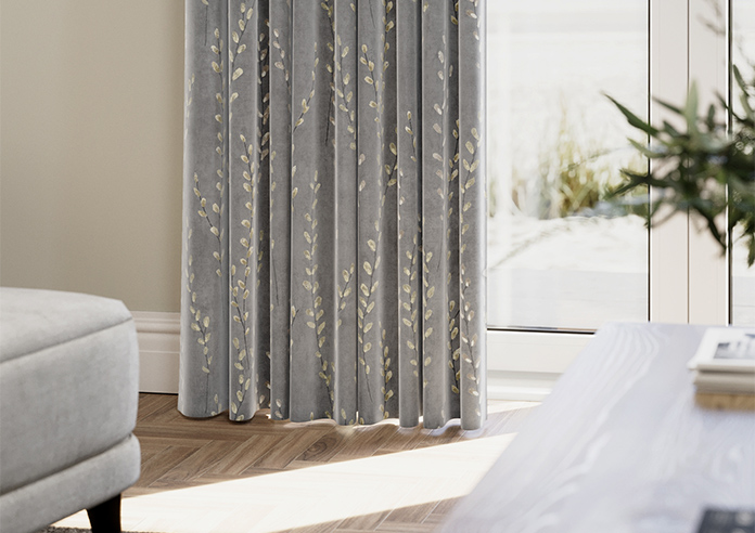 Willow Field, Stone Grey - Made to Measure Curtains - Image 5